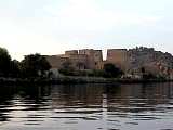 The Philae temple or temple of the Isis at its new location on the island Agilkia 