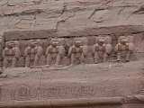 Frieze with 22 praying baboons (scrap view)