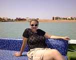 Tanja on the Shuttleboat