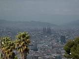 Blick aus der Seilbahn über Barcelona