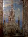 Zeichnung vom endgültigen Aussehen der Sagrada Familia