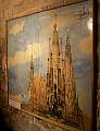 Zeichnung vom endgültigen Aussehen der Sagrada Familia