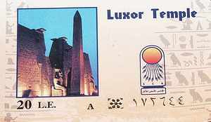 Ticket for Luxor Temple